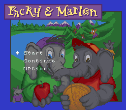 Packy & Marlon (USA) (En,Fr,Es) Title Screen